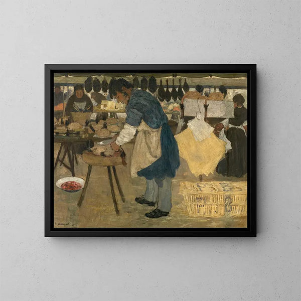 Il volailler - Henri Evenepoel — quadro incorniciato alla parete