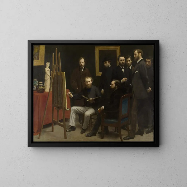 Un atelier aux Batignolles - Henri Fantin-Latour — quadro incorniciato alla parete