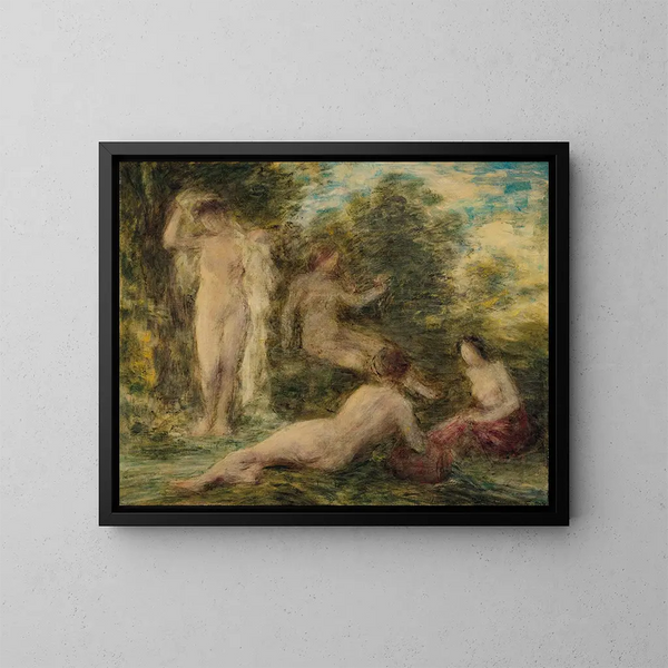 Bagnanti - Henri Fantin-Latour — quadro incorniciato alla parete