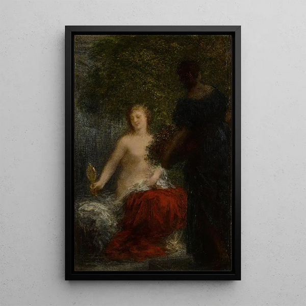 Femme à sa toilette - Henri Fantin-Latour — quadro incorniciato alla parete
