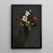 Fleurs de printemps: tulipes, narcisi, giacinti, giunchiglie e nasturzi - Henri Fantin-Latour — quadro incorniciato alla parete