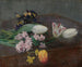 Glicinias, tulipani e violette posati su un tavolo - Henri Fantin-Latour — vista dell’opera