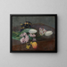 Glicinias, tulipani e violette posati su un tavolo - Henri Fantin-Latour — quadro incorniciato alla parete