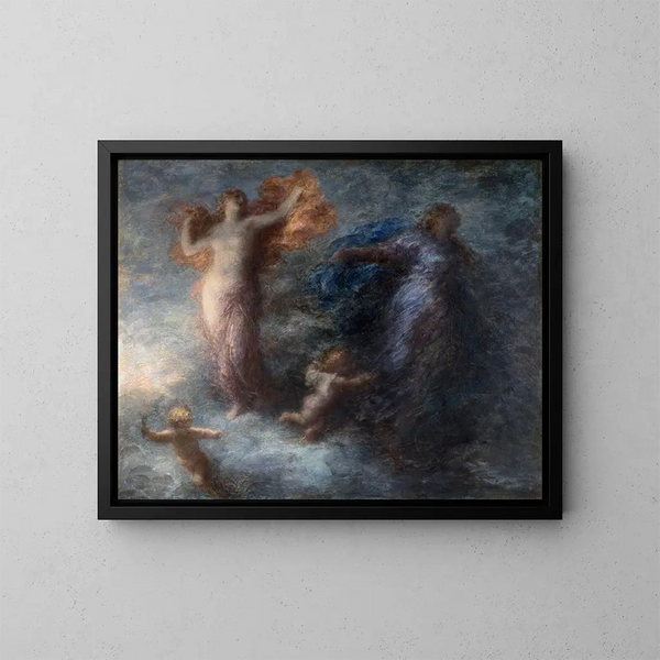 L'Aurore et la Nuit - Henri Fantin-Latour — quadro incorniciato alla parete
