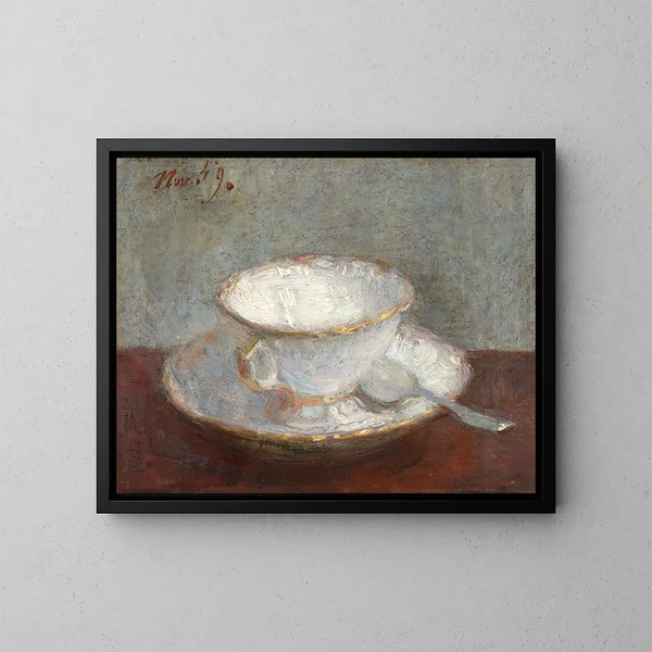 Natura morta con tazza - Henri Fantin-Latour — quadro incorniciato alla parete