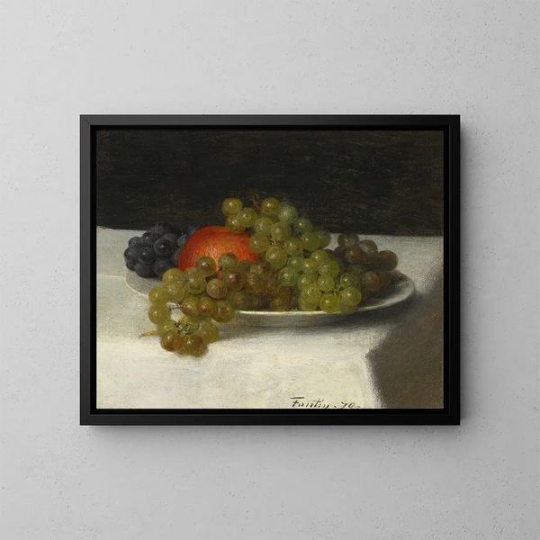 Mele e uva - Henri Fantin-Latour — quadro incorniciato alla parete