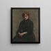Ritratto di una donna - Henri Fantin-Latour — quadro incorniciato alla parete