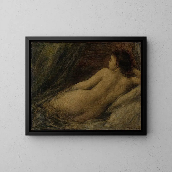 Nu disteso - Henri Fantin-Latour — quadro incorniciato alla parete