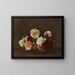 Rose in un vaso - Henri Fantin-Latour — quadro incorniciato alla parete