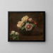 Rose in una ciotola - Henri Fantin-Latour — quadro incorniciato alla parete