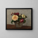 Rose gialle e rosse - Henri Fantin-Latour — quadro incorniciato alla parete