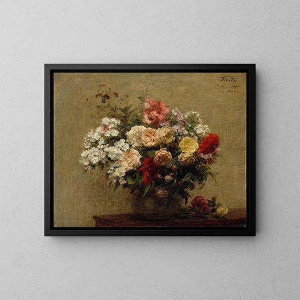 Fiori d'estate - Henri Fantin-Latour — quadro incorniciato alla parete