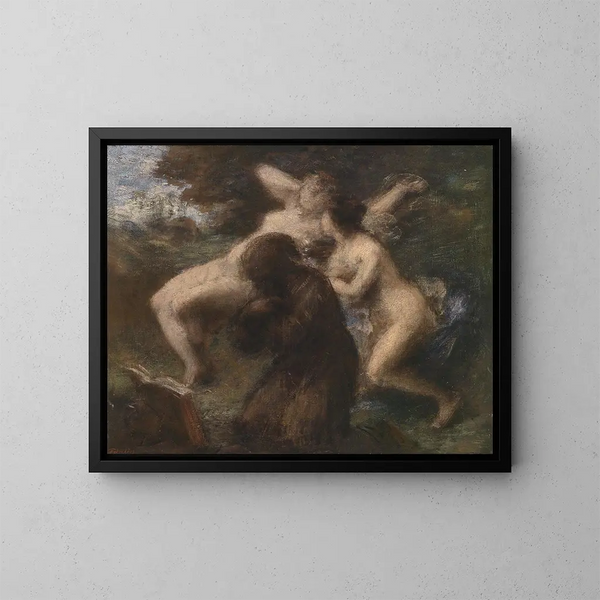La Tentazione di sant'Antonio - Henri Fantin-Latour — quadro incorniciato alla parete