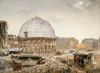 Henri Ferdinand Bellan - La dmolition de la Halle au bl.webp