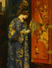 Un ritratto contemplativo di una giovane donna in abito orientale - Henri Gaston Darien — vista dell’opera