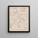 Composition di figure astratte - Henri Gaudier-Brzeska — quadro incorniciato alla parete