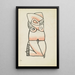 Femme accroupie - Henri Gaudier-Brzeska — quadro incorniciato alla parete