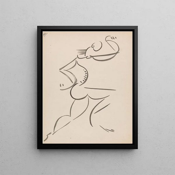 Henri GaudierBrzeska - Male Dancing Figure in Profile.webp