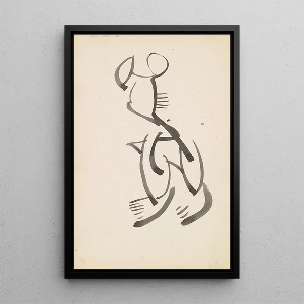 Studio per una scultura figurativa - Henri Gaudier-Brzeska — quadro incorniciato alla parete