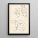 Trois études de figures - Henri Gaudier-Brzeska — quadro incorniciato alla parete