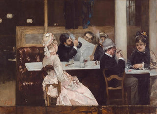 Scène di caffè a Parigi - Henri Gervex — vista dell’opera