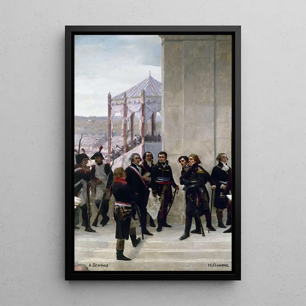 Giorno della Federazione 1790 La Convenzione 1792 - Henri Gervex — quadro incorniciato alla parete