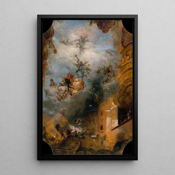 La musica attraverso i secoli - Henri Gervex — quadro incorniciato alla parete