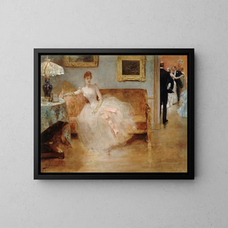Le bal - Henri Gervex — quadro incorniciato alla parete