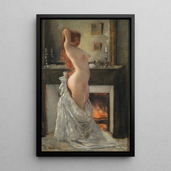 Parisina à sa toilette - Henri Gervex — quadro incorniciato alla parete