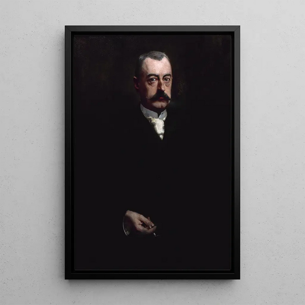 Ritratto di Pierre Waldeck-Rousseau 1846-1904 uomo politico - Henri Gervex — quadro incorniciato alla parete