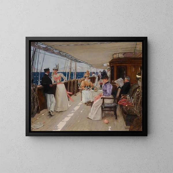 Yachting nell'arcipelago - Henri Gervex — quadro incorniciato alla parete