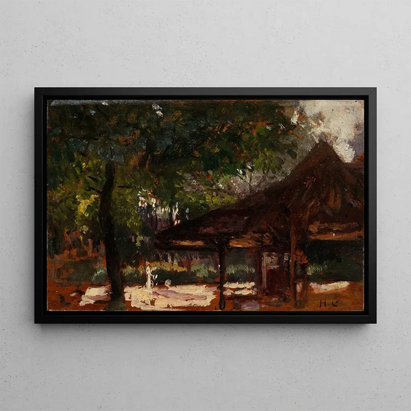 Studio per il Circolo dell'isola di Puteaux - Henri Gervex — quadro incorniciato alla parete