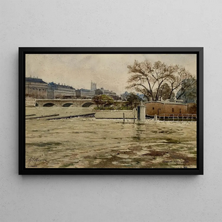 Henri Laurent Mouren - Crue de la Seine le 29 mars 1896.webp