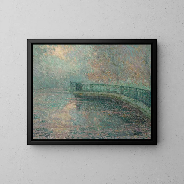 La balaustrata di Londra - Henri Le Sidaner — quadro incorniciato alla parete