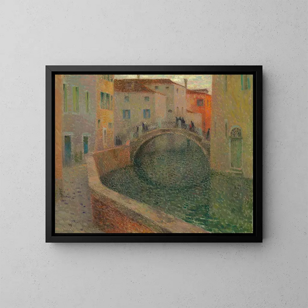 Le petit canal, soir gris, Venise - Henri Le Sidaner — quadro incorniciato alla parete