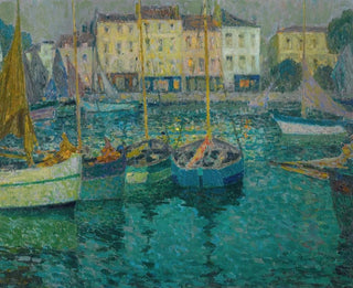 Le Barques à La Rochelle - Henri Le Sidaner — vista dell’opera