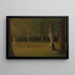 Le statue nel parco di Versailles - Henri Le Sidaner — quadro incorniciato alla parete