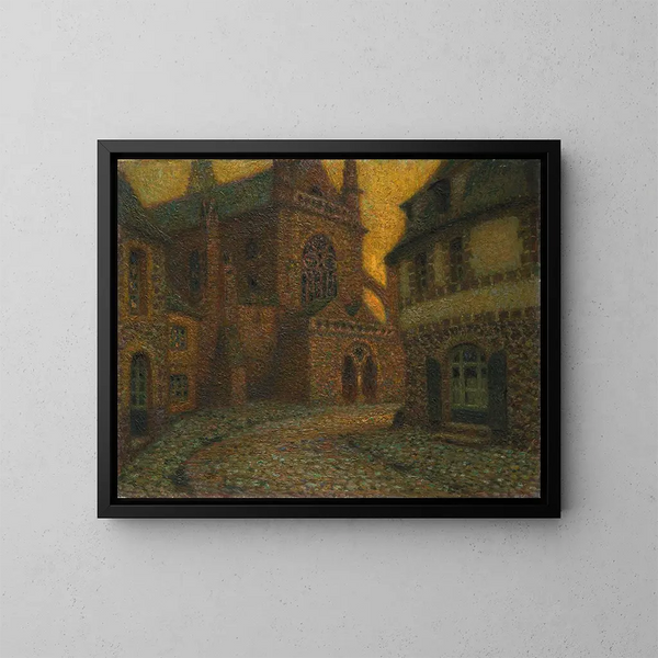 L'abbazia di Tréguier - Henri Le Sidaner — quadro incorniciato alla parete