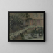 La tavola nel giardino bianco a Gerberoy - Henri Le Sidaner — quadro incorniciato alla parete