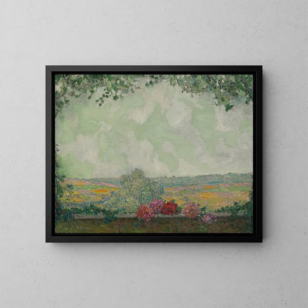 Vista sulla terrazza - Henri Le Sidaner — quadro incorniciato alla parete