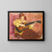 Donna con chitarra - Henri Lebasque — quadro incorniciato alla parete