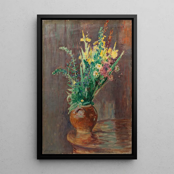 Gerbe de fleurs dans un pot - Henri Lebasque — quadro incorniciato alla parete