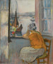 Giovane donna davanti alla finestra aperta - Henri Lebasque — vista dell’opera