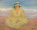 Giovane ragazza seduta sulla spiaggia - Henri Lebasque — vista dell’opera