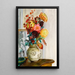 Vase di crisantemi - Henri Lebasque — quadro incorniciato alla parete