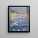 Villefranche-sur-Mer, finestra aperta sul porto - Henri Lebasque — quadro incorniciato alla parete