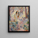 Giovane nuda seduta ai margini di un pozzo - Henri Lebasque — quadro incorniciato alla parete