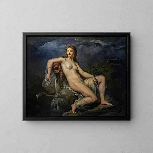 La Source ou l'Eau - Henri Lehmann — quadro incorniciato alla parete