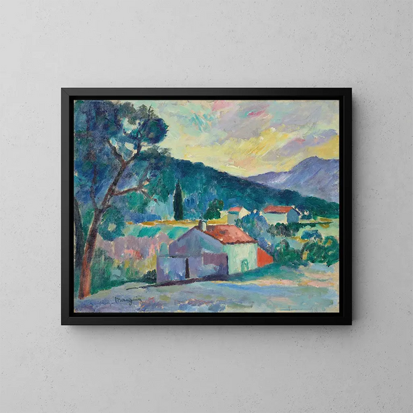Le Mas de Saint-Tropez - Henri Manguin — quadro incorniciato alla parete