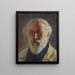 Autoritratto con barba bianca - Henri Martin — quadro incorniciato alla parete